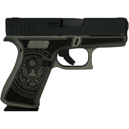 Glock 43X Custom "2Nd Amendment" Subcompact Handgun 9Mm Luger 10Rd Magazines (2) 3.41" Barrel Usa UX43502012NDA