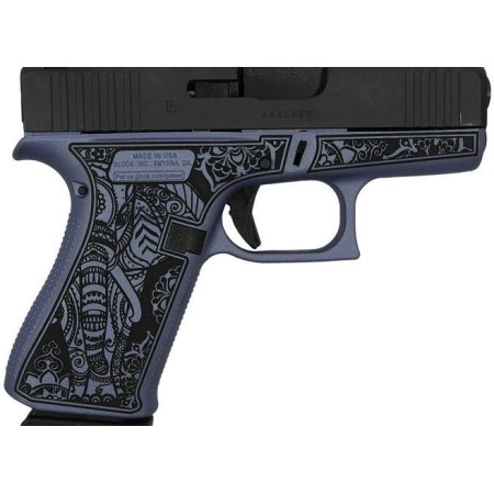 Glock 43X Custom "Crushed Orchid Elephant" Subcompact Handgun 9Mm Luger 10Rd Magazines (2) 3.41" Barrel Usa UX4350201ELECO