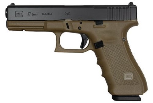 Glock G17 Gen 4 OD Green 9mm 4.5 Inch 17 Rounds MOS