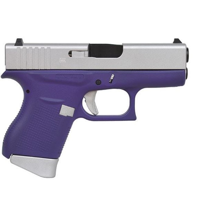 GLOCK 43 9mm 3.39in Barrel 6rd Purple-Aluminum Pistol (PI4350201BPSA)