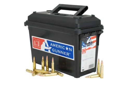 Hornady American Gunner Rifle Ammunition 5.56 Nato 55 GR HP 3240 Fps 247/Ct 80279 090255802795