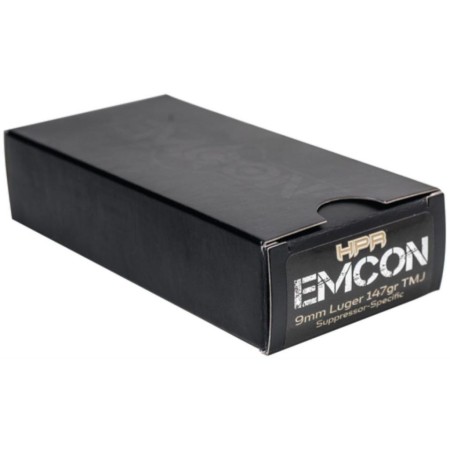 HPR Ammunition EMCON 9mm Total Metal Jacket 147 G - Brass Casing