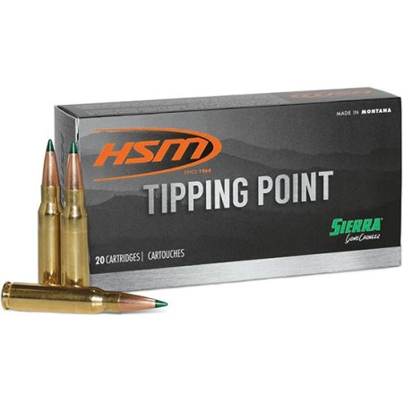 HSM Tipping Point 6.5 Creedmoor 140gr JSP Rifle Ammo - 20 Rounds