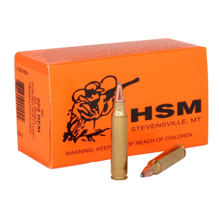 Hsm Varmint, Hsm 2232        223 Rem  55 Sp Wadcutter     50/20