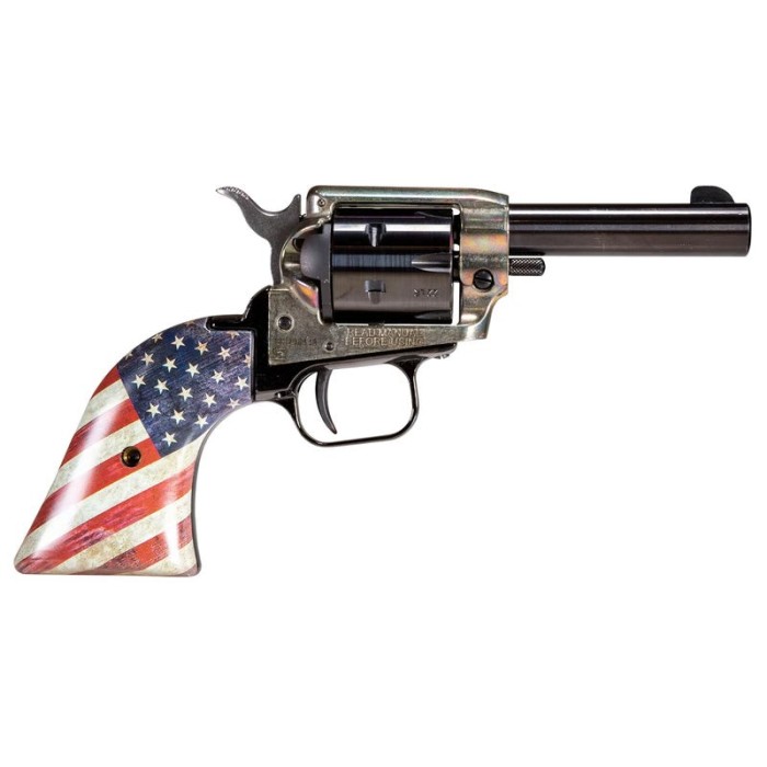 Heritage Firearms Barkeep .22 LR 3.6" Barrel 6-Rounds US Flag Grips