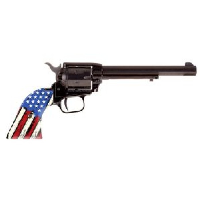 Heritage 22lr 6.5" Fs Blued Distressed Flag Grip