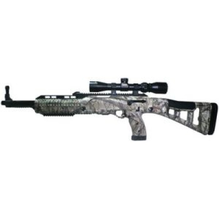 HI-POINT CARBINE 9MM LUGER WOODLAND CAMO W/1.5-5X32 SCOPE