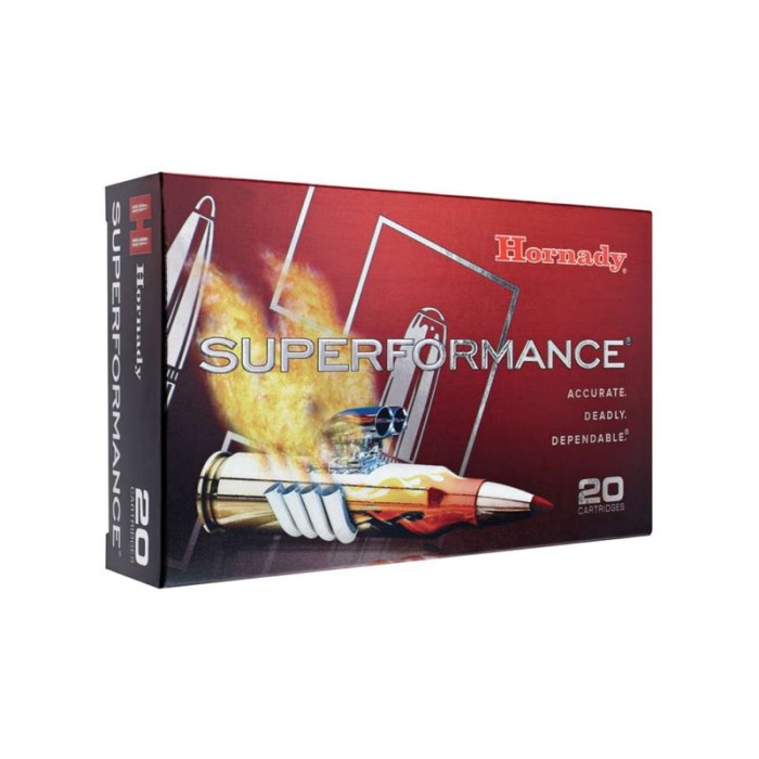 Hornady Superformance .25-06 Remington 90 Grain Copper Solid CX Brass Cased Centerfire Rifle Ammunition