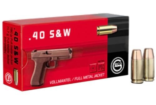 Geco 40 S&W 180gr FMJ Handgun Ammo - 50 Rounds