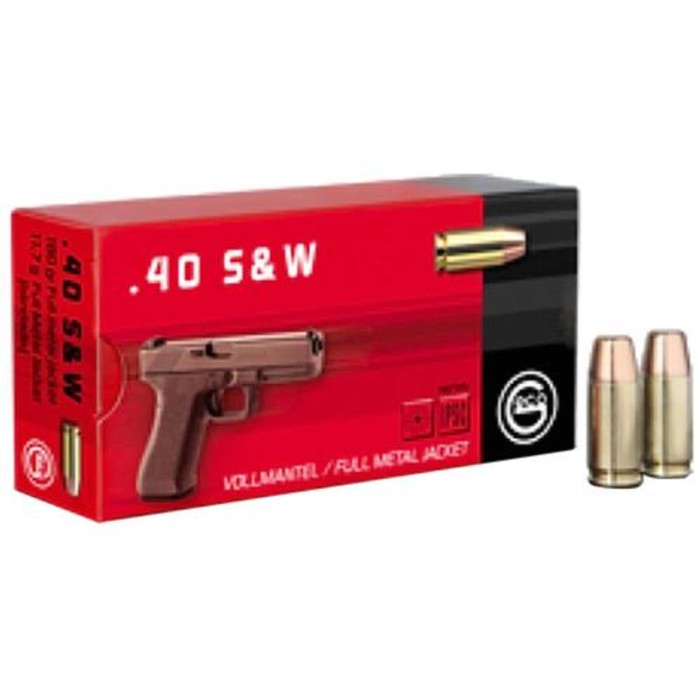 Geco 40 S&W 180gr FMJ Handgun Ammo - 50 Rounds