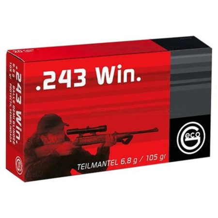 Geco 240140020 .243 Winchester Soft Point 105Gr 20 Box/10 Case