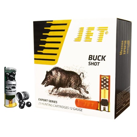 TR Imports Jet 12 Gauge 2 3/4in Centerfire Shotgun Buckshot Ammo, 250 Rounds, CJ1200BS25PK