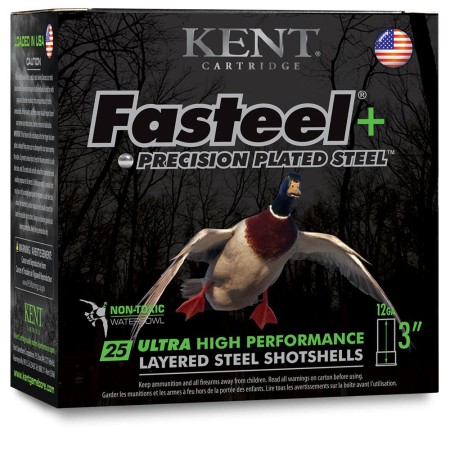 Kent Cartridge 12 Gauge 1 1/4 oz oz 3 in Centerfire Shotgun Ammo, 25 Rounds, K123FSP36BBX2