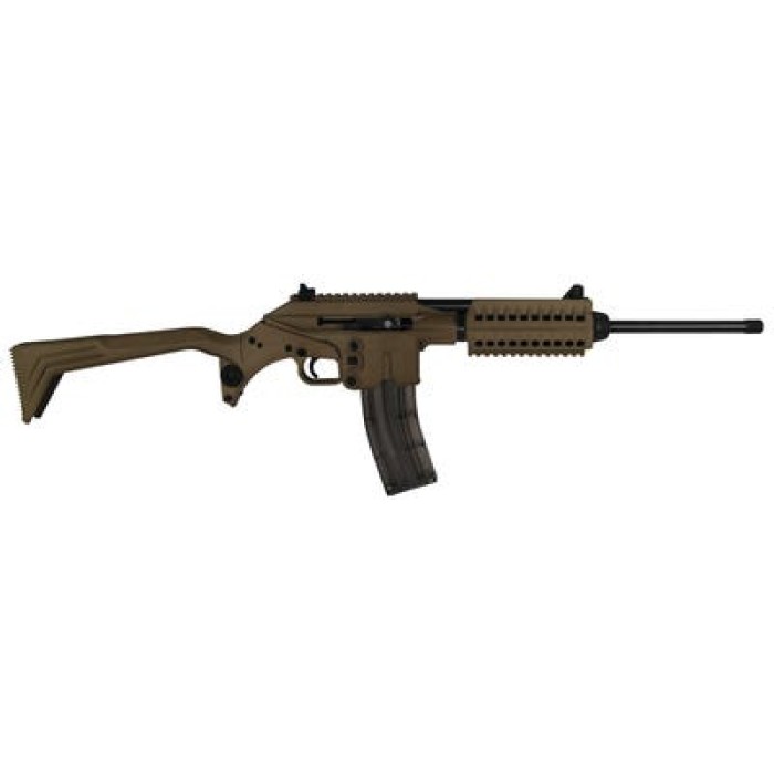 Kel-Tec SU-22C Blued/Tan Synthetic .22lr 16-inch 30 Rds