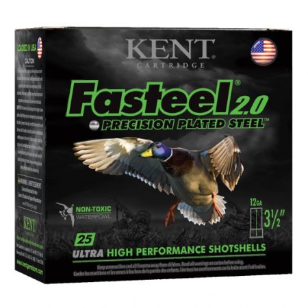 Kent Fasteel 2.0 12 GA 3.5" 1-3/8 oz. #4, 25 Shotshells - K1235FS40-4