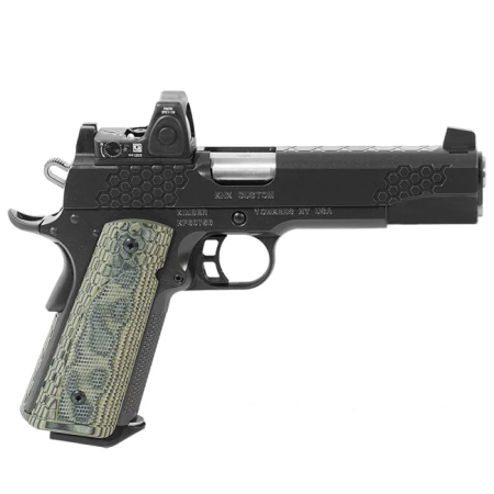 Kimber 1911 KHX Custom Gray / Black 9mm 5" Barrel 8-Rounds with Suppressor Height White Dot Sights