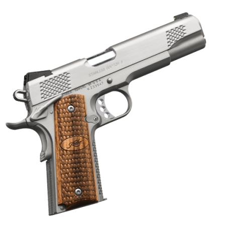 Kimber Raptor II Stainless 10mm 5" Barrel 8-Rounds with Zebrawood Grips