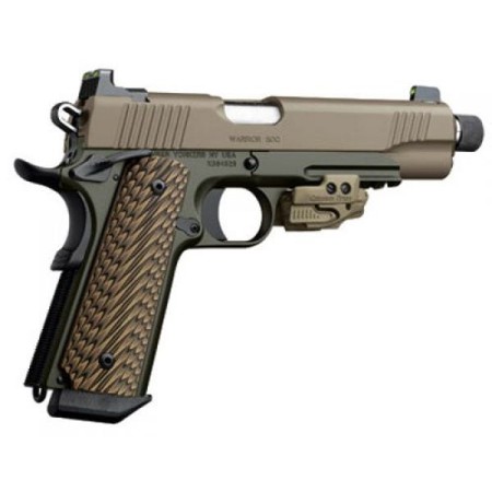 Kimber Warrior SOC Pistol 45 ACP 5.25 Inch Threaded Barrel G10 Grips 8Rd OD/ FDE Crimson Trace Rail Master