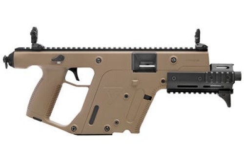 Kriss SDP-E Flat Dark Earth 9mm 6.5" Barrel 17-Rounds with Front & Rear Flip Sights