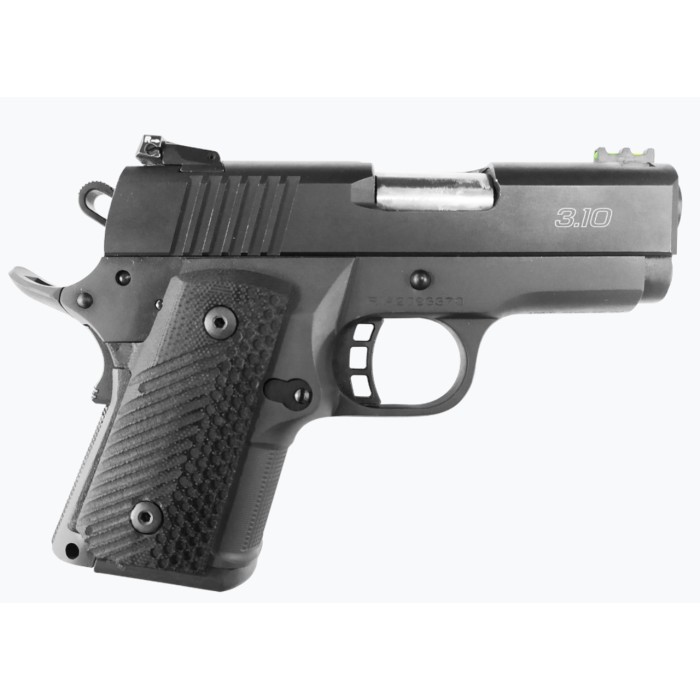 Rock Island 51577 BBR 45 ACP 3.10" 10+1 Black Parkerized Steel Black G10 Grip