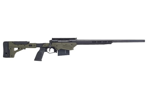 Savage Axis II Precision Rifle 6.5 Creedmoor, 22" Heavy Barrel, Black and Olive Drab Green Finish, Polymer/ Aluminum Stock, 10Rd Mag