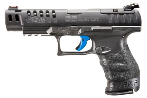 Walther PPQ M2 Q5 Match OR 9mm, 5" Barrel, FO Front, Black, 15rd