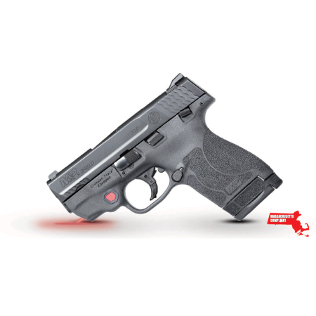 Smith & Wesson M&P 9 Shield M2.0 9mm, *MA*, 3.1" Barrel, Crimson Trace Laser, Black, 7rd/8rd