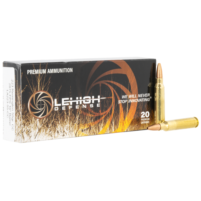 Lehigh Defense Controlled Chaos Rifle Ammo 223 Rem 20-Rounds 55 Grain Controlled Chaos