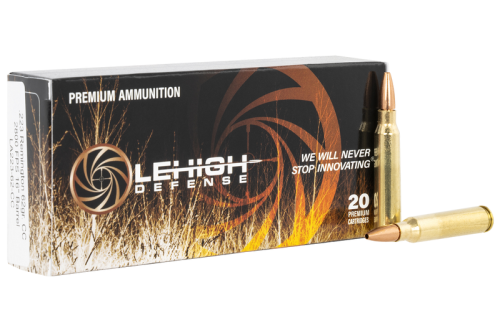 Lehigh Defense Controlled Chaos Rifle Ammo 223 Rem 20-Rounds 62 Grain Controlled Chaos