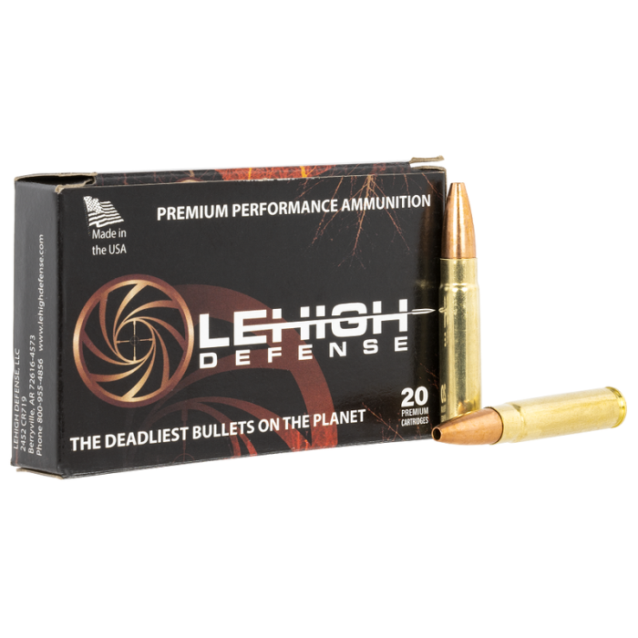 Lehigh Defense Controlled Chaos Rifle Ammo 300 HAM'R 125 Grain 20-Rounds