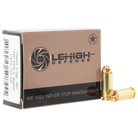 Lehigh Defense Xtreme Defense 10MM 20-Rounds 115 Grain