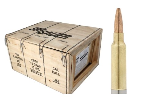 Sig Sauer Hybrid 6.8MM, 113gr, Ball [MPN: MH68MM113B920] - 920 rounds (Crate)