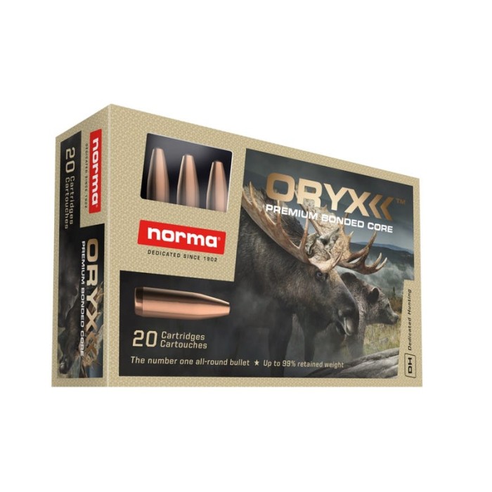 Norma .30-06 Springfield 180 grain Bonded Soft Point Brass Cased Rifle Ammo, 20 Rounds, 20174742