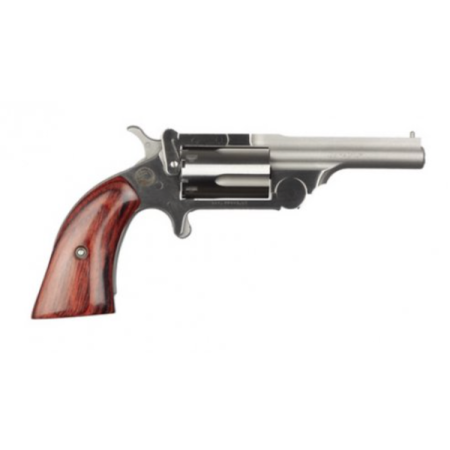 North American Arms 22MRC250 Ranger II 22 LR,22 Mag 5rd 2.50" Overall Stainless Steel with Rosewood Boot Grip