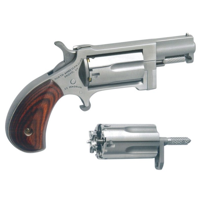 North American Arms Sidewinder Stainless .22 LR / .22 Mag 1.5" Barrel 5-Rounds