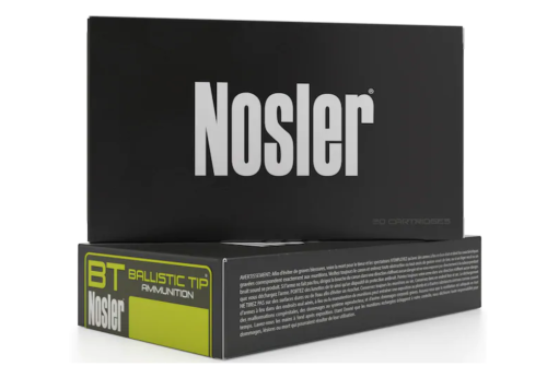 Nosler BT Varmint Ammunition 22 Nosler 55 Grain Ballistic Tip Varmint 20 Rounds