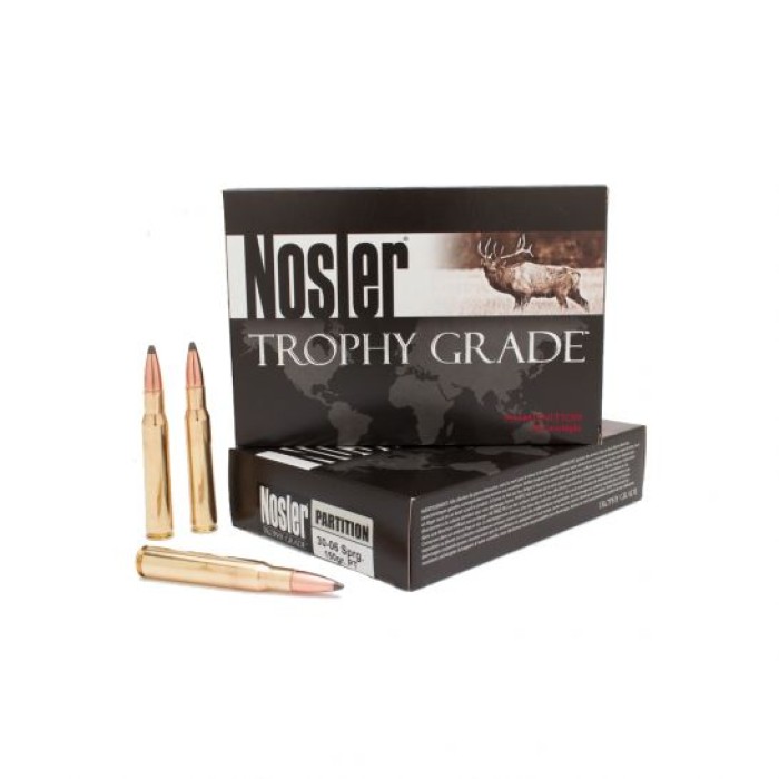 Nosler Trophy Grade 30-06 Springfield 150 gr Partition 20 Rounds Ammunition - 60055