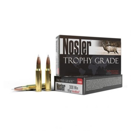 Nosler Trophy Grade .308 Winchester 165 gr AccuBond 20 Rounds Ammunition - 60049