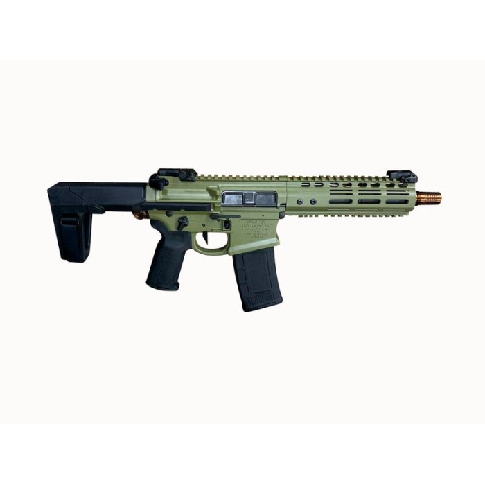 Noveske 02000743 Gen 4 Ghetto Blaster 5.56x45mm NATO 7.94" 30+1 Bazooka Green Cerakote Q PDW Stock