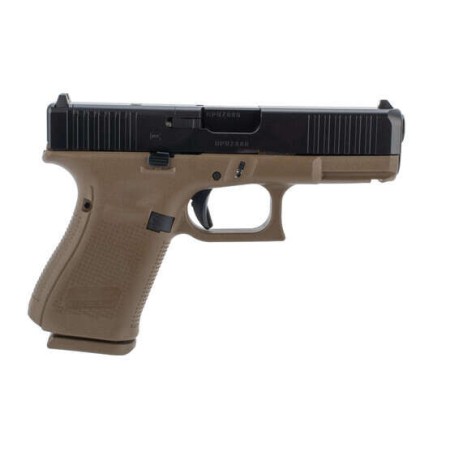 GLOCK G19 Gen 5 MOS 9MM, 4.02in. Barrel, 15rd, Front Serrations, Austrian - FDE [MPN: PA195S203MOSDE]