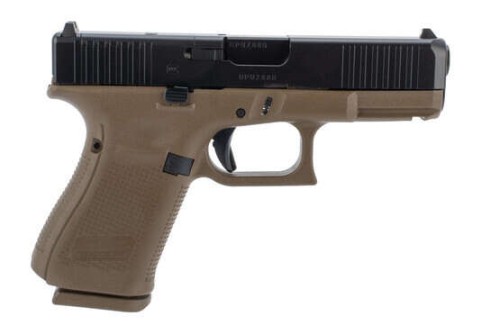 GLOCK G19 Gen 5 MOS 9MM, 4.02in. Barrel, 15rd, Front Serrations, Austrian - FDE [MPN: PA195S203MOSDE]