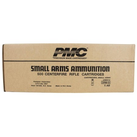 PMC Bronze Rifle Ammunition .308 Win 147 gr FMJBT 2780 fps 500/ct