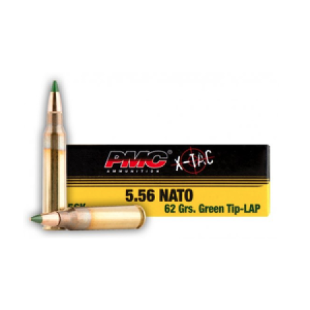 Pmc Ammunition M855 5.56(K)62Gr Fmj BT Grn Tip PMC556 53240