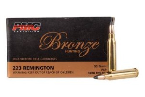 PMC Bronze 223 Reminton 55gr Soft Point Ammunition - Box of 20