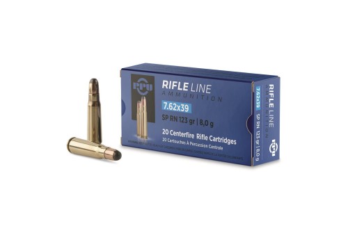 TR&Z Metric Rifle Line 7.62x39mm 123gr, Pointed Soft Point, 20Bx/50Cs