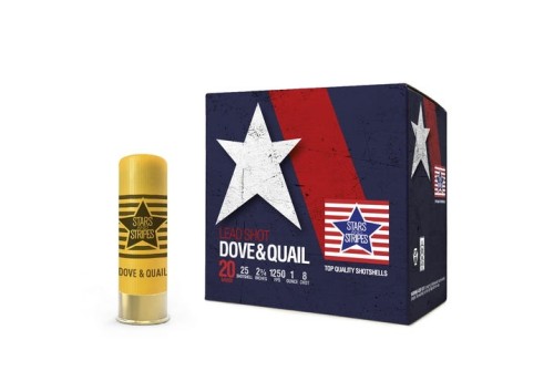 PPU Stars & Stripes Dove & Quail Game Load Shotshell 12 Gauge 2.75" 1oz 8-Shot 25-Rounds