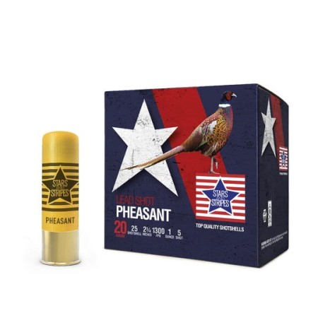 PPU Stars & Stripes Upland Shotshell 12-Gauge 2-3/4" 1-1/4oz 5-Shot 25-Rounds