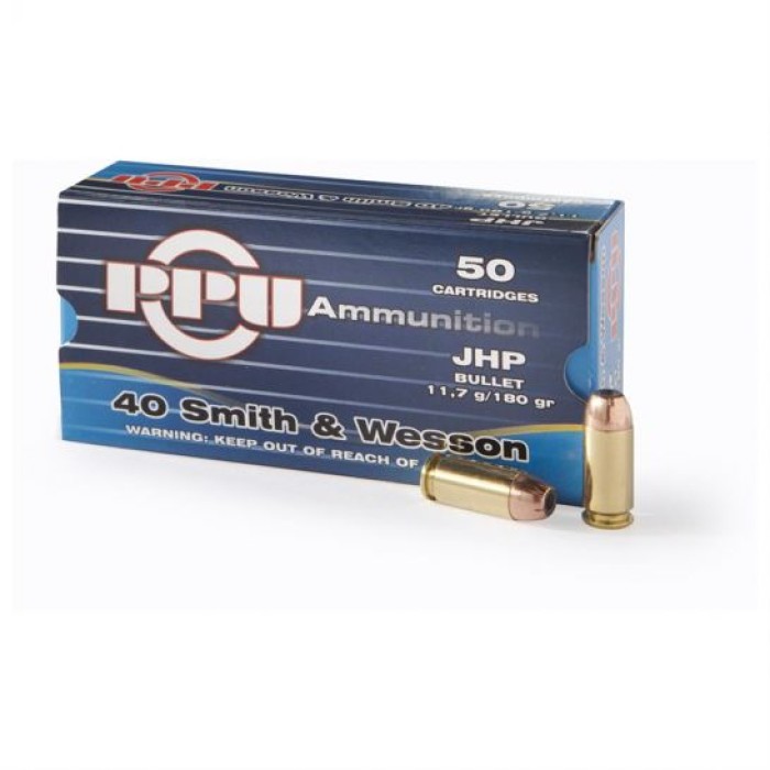 PPU PPD40 Defense  40 SW 180 gr Jacket Hollow Point 50 Per Box 10 UPC: 8605003811725