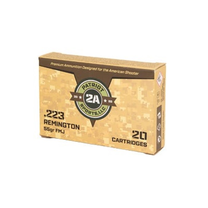 STV Patriot .223 REM, 55gr, FMJ [MPN: P223055F] - 20 rounds