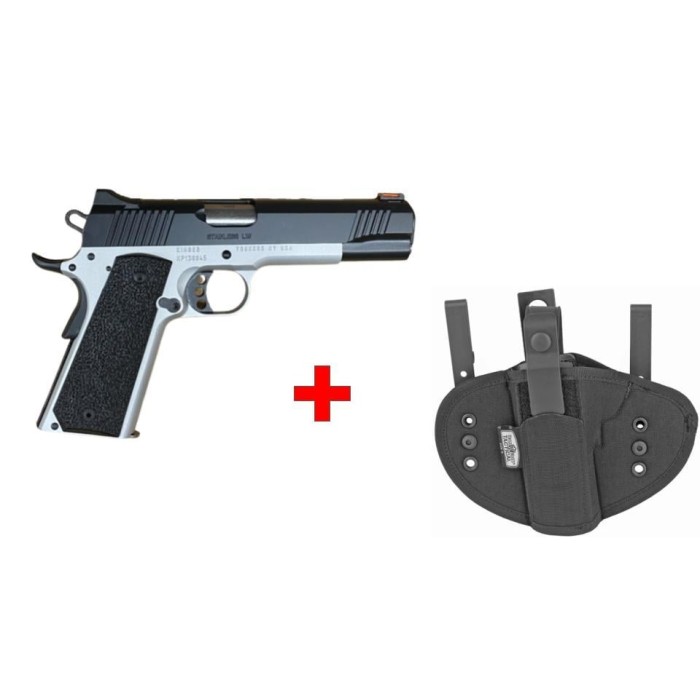 Kimber 1911 Stainless LW Night Guard 45 ACP + FREE HOLSTER $99 Value